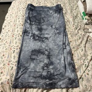 Billabong Gray Tie-Dye Pencil Skirt